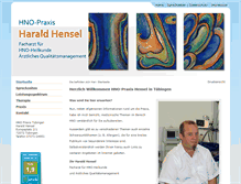 Tablet Screenshot of hnopraxis-tuebingen.de